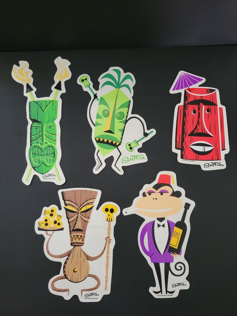 SHAG Colorful Tiki Sticker Set - Assorted